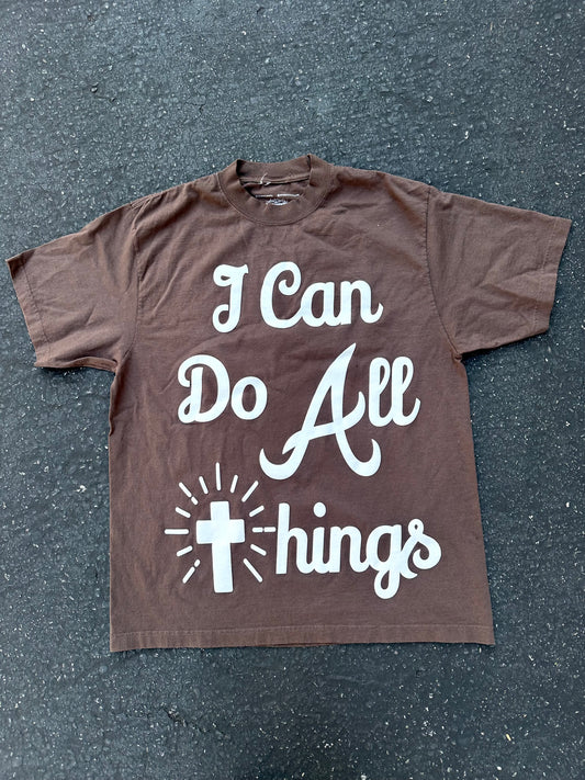 I Can Do All Things Tee (Brown)